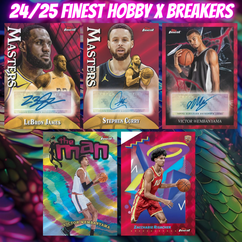 Break 4837 - 24/25 NBA Finest Hobby x Breakers Delight 8 Box - $89 Random Teams!