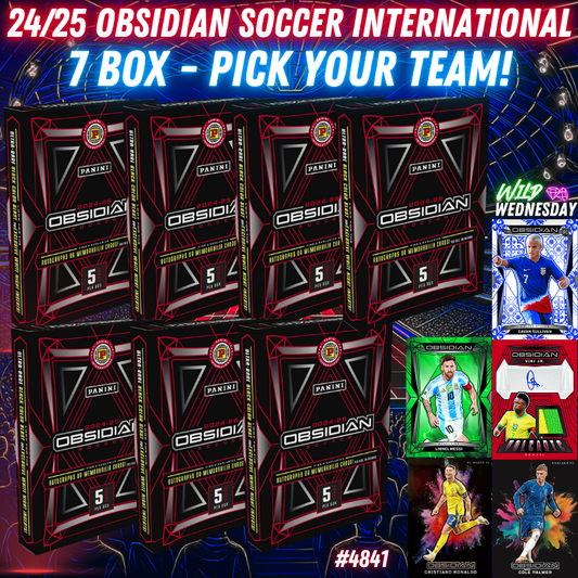Break 4841 - 24/24 Obsidian Soccer Int. Hobby 7 Box - Pick Your Team!