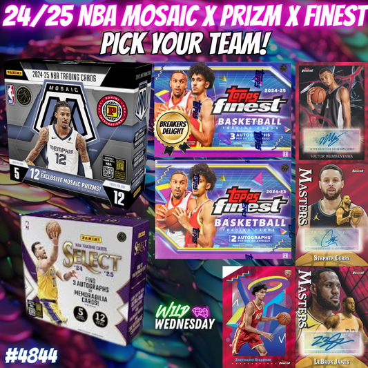 Break 4844 - 24/25 NBA Mosaic x Prizm x Finest PICK YOUR TEAM!