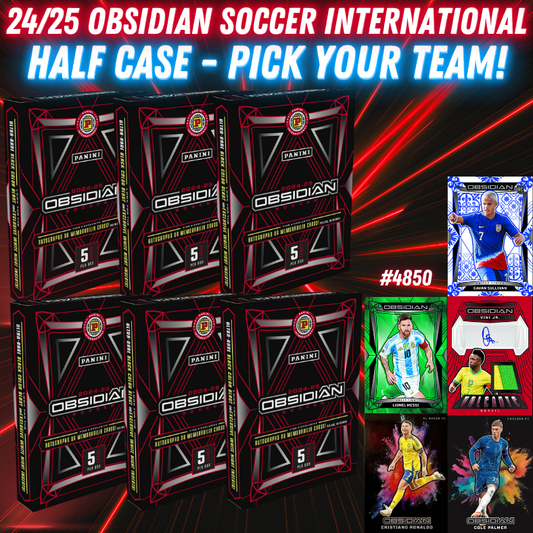 Break 4850 - 24/24 Obsidian Soccer Int. Hobby HALF CASE - Pick Your Team!