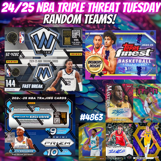 Break 4863 - 24/25 NBA Triple Threat Tuesday Random Teams!
