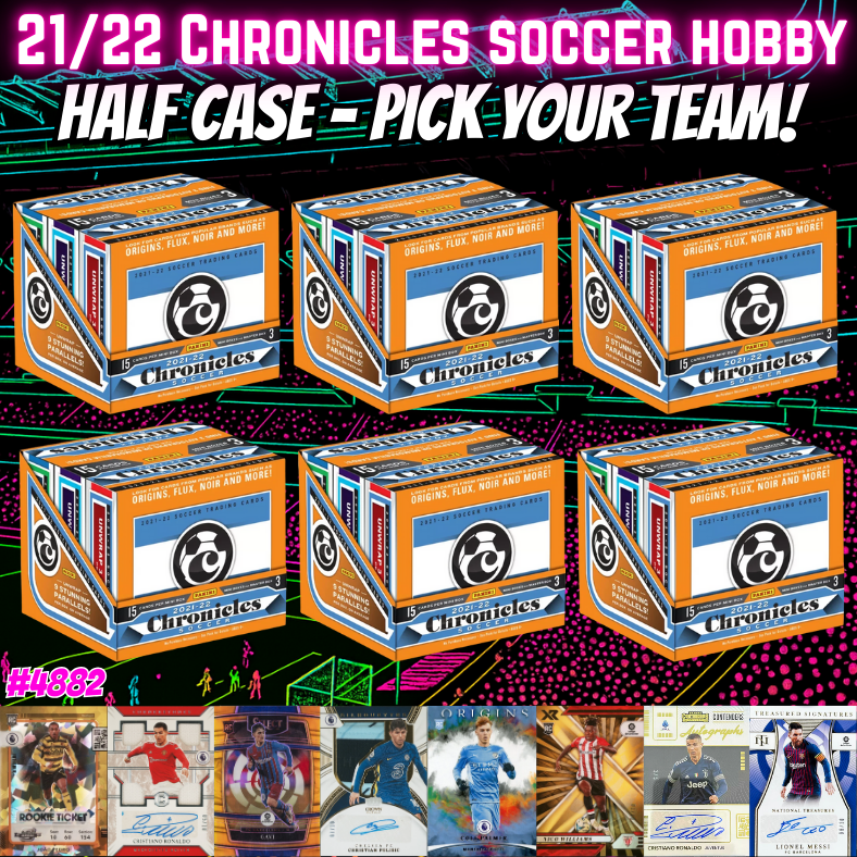 Break 4882 - 21/22 Chronicles Soccer - Half Case - Pick Your Team!