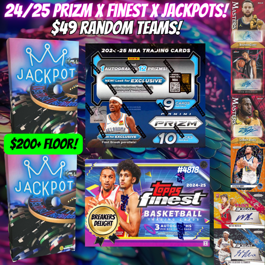 Break 4886 - 24/25 Prizm x Finest Breakers x Jackpot - Random Teams!