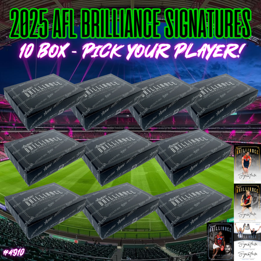 Breaks 4910 - 2025 Select AFL Brilliance Signatures - 10 Box - Pick Your Player!