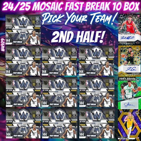 Break 4929 - NBA 24/25 Mosaic Fast Break 10 Box - Pick Your Team!