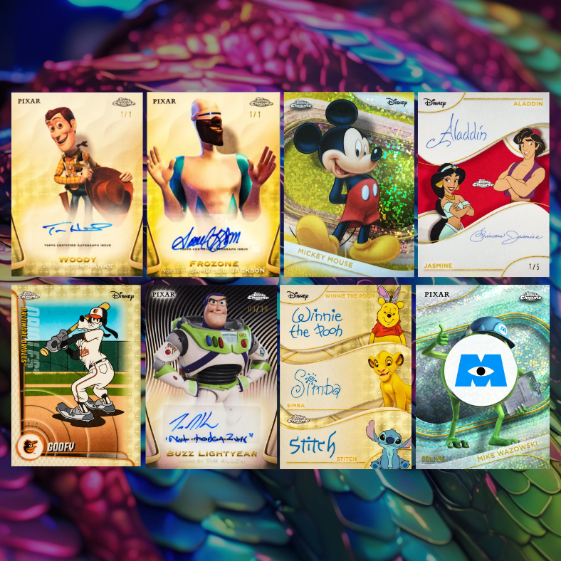 Break 5003 - 2025 Disney Chrome Hobby 8 Box Mixer - Pick Your Character!