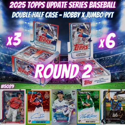 Break 5089 - 2025 MLB Updates DOUBLE Half Case - Hobby x Jumbo - Pick Your Team ROUND 2!