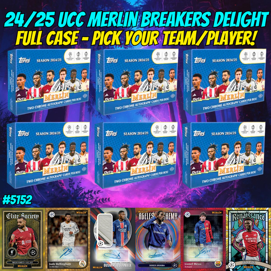 Break 5152 - 24/25 UCC Merlin Breaker's Delight FULL CASE - Pick Your Team/ Player!