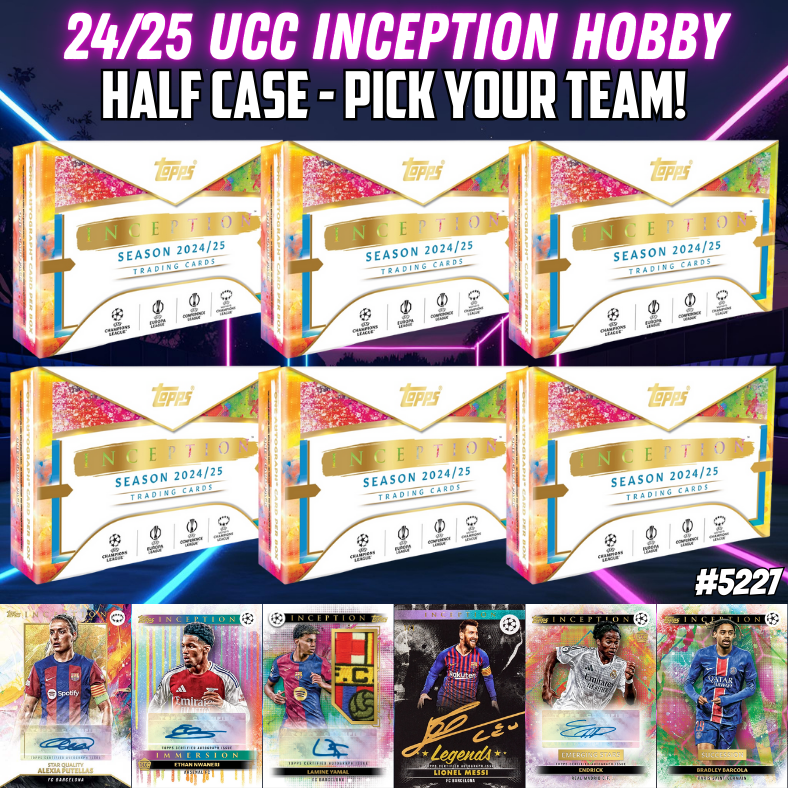 Break 5227 - 24/25 Topps UCC Inception Soccer - Half Case - Pick Your Team!