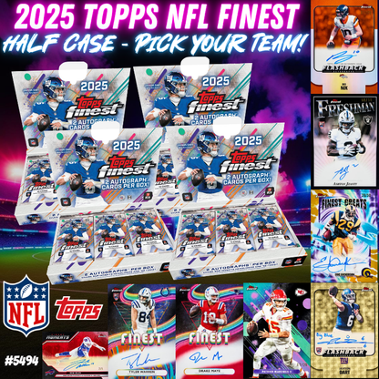 Break 5494 - 2025 Topps NFL Finest - HALF CASE - Pick Your Team!