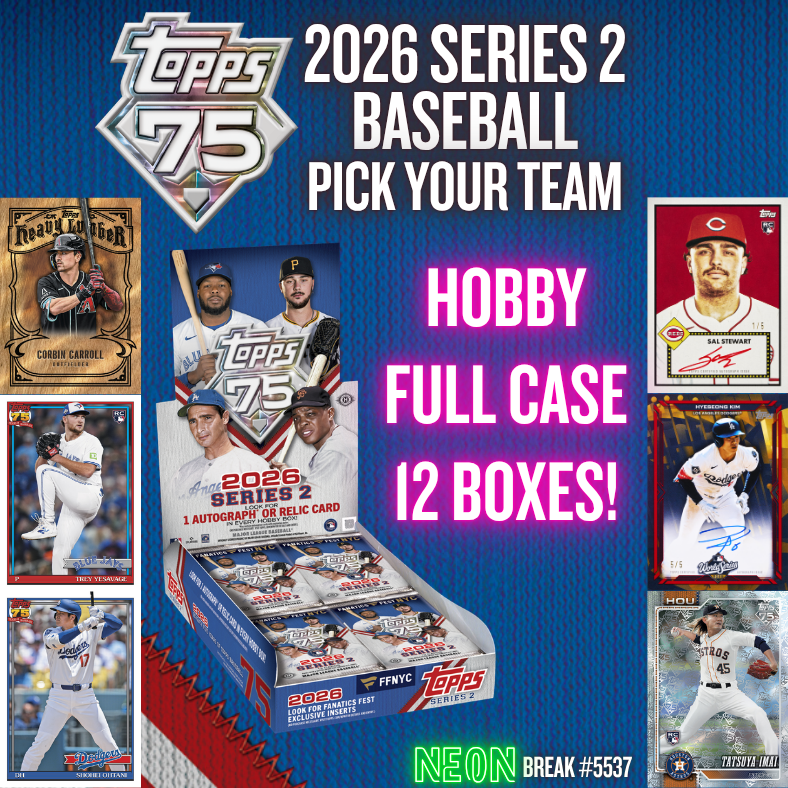 Break 5537 - 2026 Topps Series 2 Baseball - HOBBY - Full Case - Pick Your Team!