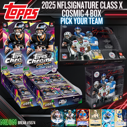Break 5574 - 2025 NFL Signature Class x Cosmic 4 Box - Pick Your Team!