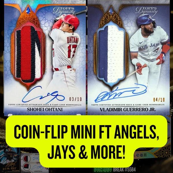 Coin-Flip Mini ft Angels, Jays & More in Break 5584 - 2025 MLB DYNASTY x FULL CASE OF INCEPTION - PYT!