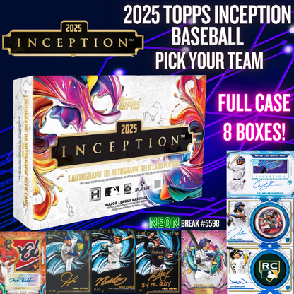 Break 5598 - 2025 Topps Inception Baseball -  FULL CASE - Pick Your Team!