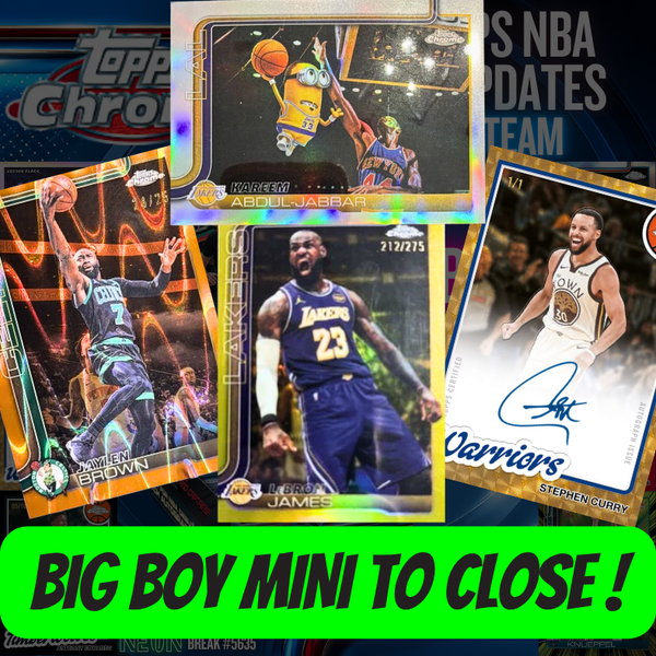 Big Boy MINI TO CLOSE Break 5635 - 25/26 Topps NBA Chrome Updates Hobby - 3 Box - PYT!