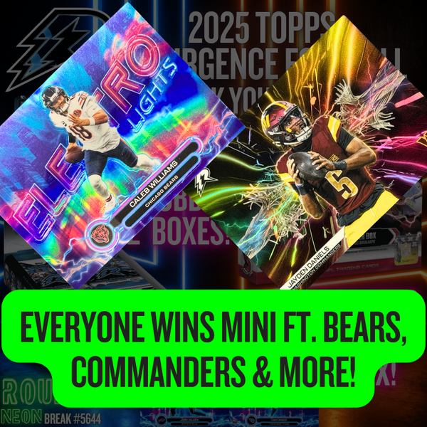 EVERYONE WINS MINI ft BEARS, COMMANDERS & MORE IN Break 5644 - 2025 NFL Resurgence Breakers Delight x Hobby - PYT! R2!