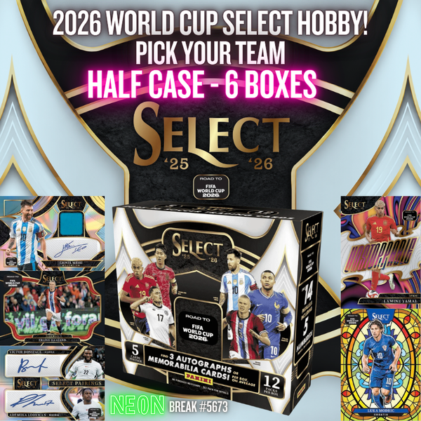 Break 5673 - 2026 Select Road to World Cup Hobby - HALF CASE - Pick Your Team!