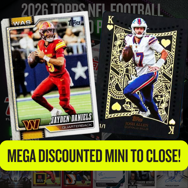 Mega Discounted Mini to CLOSE Break 5681 - 2026 Topps NFL Football Jumbo x Hobby - 6 BOX - PYT!