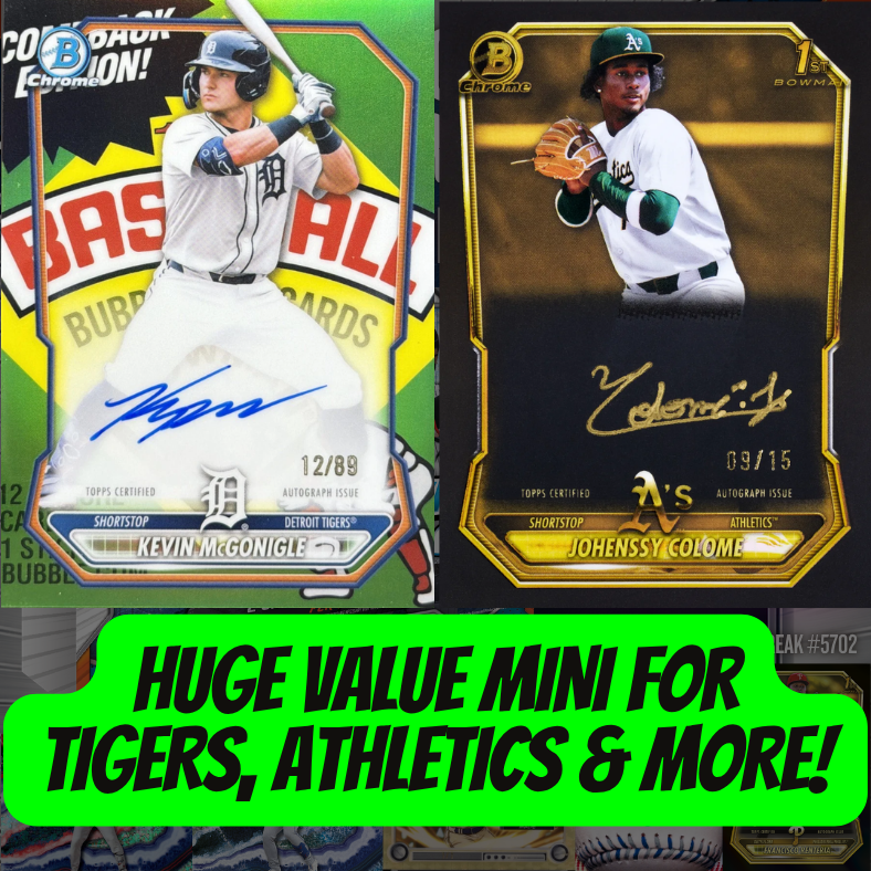 HUGE VALUE Mini for Tigers, Athletics & More in Break 5702 - 2026 Bowman Chrome HOBBY - FULL CASE - Pick Your Team!