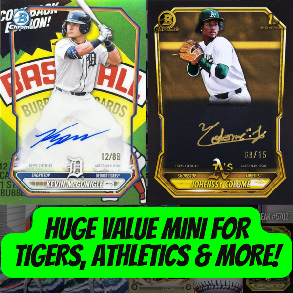 HUGE VALUE Mini for Tigers, Athletics & More in Break 5702 - 2026 Bowman Chrome HOBBY - FULL CASE - Pick Your Team!