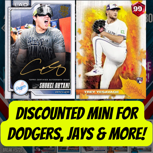 Discounted Mini for Dodgers, Jays & More in Break 5735 - 2026 Topps Update Baseball Hobby x Jumbo - DUAL CASE BREAK PYT!