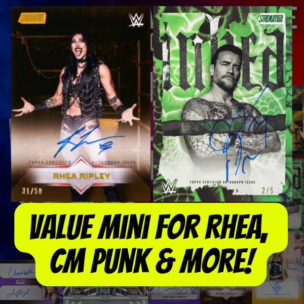 Value Mini for Rhea, CM Punk & More Break 5740 - 2026 WWE Stadium Club Hobby - FULL CASE - PYS!