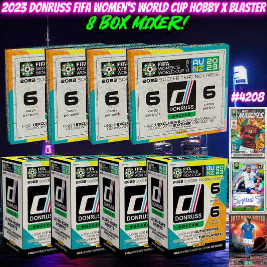Break 4208 - 2023 Donruss FIFA Women's World Cup Hobby x Blaster 8 Box Mixer!