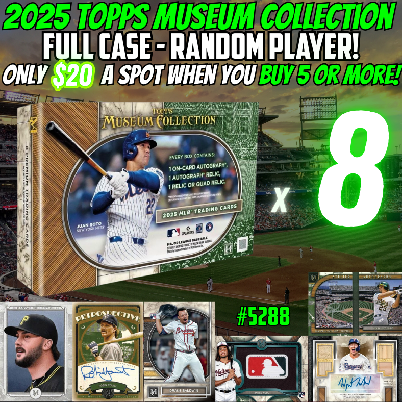 Break 5288 - 2025 Topps MLB Museum Collection - FULL CASE - Random Player!