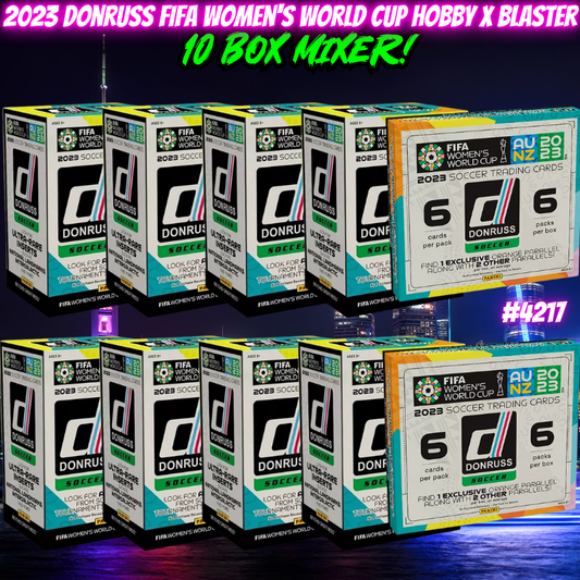 Break 4217 - 2023 Donruss FIFA Women's World Cup Hobby x Blaster 10 Box Mixer!