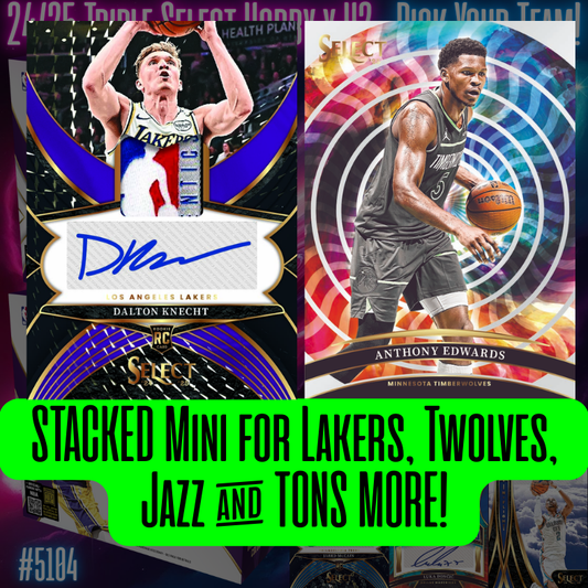 STACKED Mini for Lakers, Twolves, Jazz & TONS MORE in Break 5120 - 24/25 TRIPLE Select Hobby 3 Box- PYT!