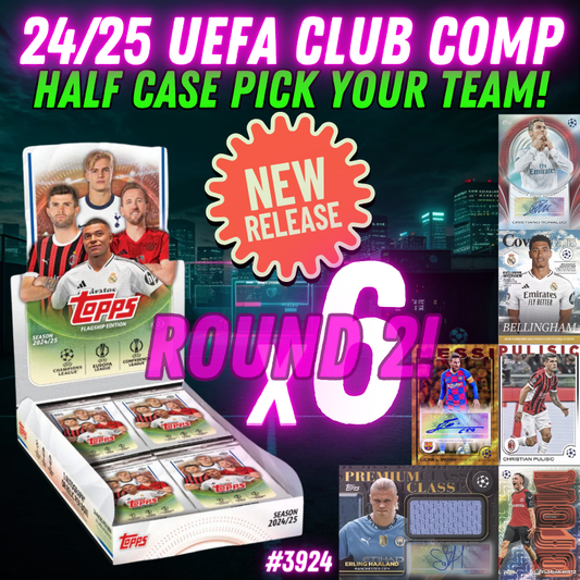 Break 3924 - 24/25 Topps UEFA Club Competition Hobby RELEASE DAY - Half Case - ROUND 2 - Pick Your Team!