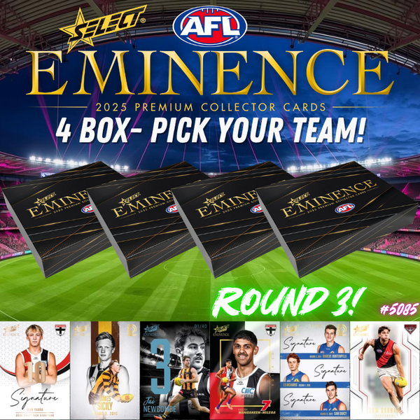 Break 5085 - 2025 AFL Eminence - 4 Box - Pick Your Team! ROUND 3!