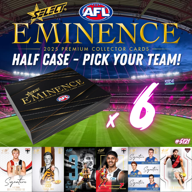 Break 5121 - 2025 AFL Eminence HALF CASE - Pick Your Team!