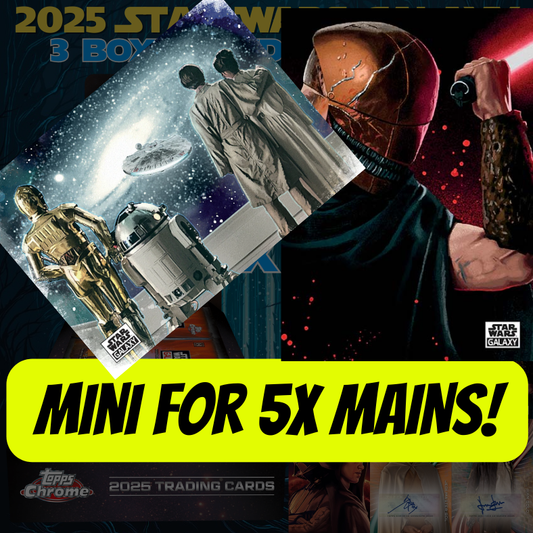 Mini for 5x MAINS in Break 5278 - 2025 Star Wars Galaxy 3 Box - Random Letter!