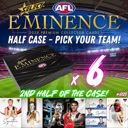 Break 5123 - 2025 AFL Eminence HALF CASE - Pick Your Team! ROUND2!