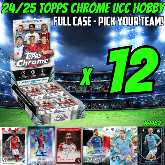Break 4482 - NEW RELEASE - 24/25 Topps UCC Chrome HOBBY - FULL CASE - Pick Your Team!