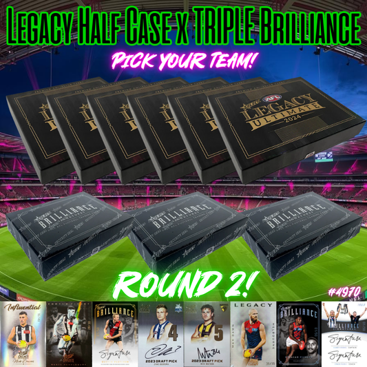 Break 4970 - AFL GRAND FINAL SPECTACULAR - Legacy Half Case x TRIPLE Brilliance - PICK YOUR TEAM! ROUND 2!