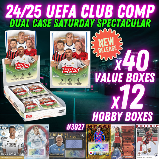 Break 3927 - 24/25 Topps UEFA Club Comp Hobby x Value DUAL CASE - Pick Your Team!
