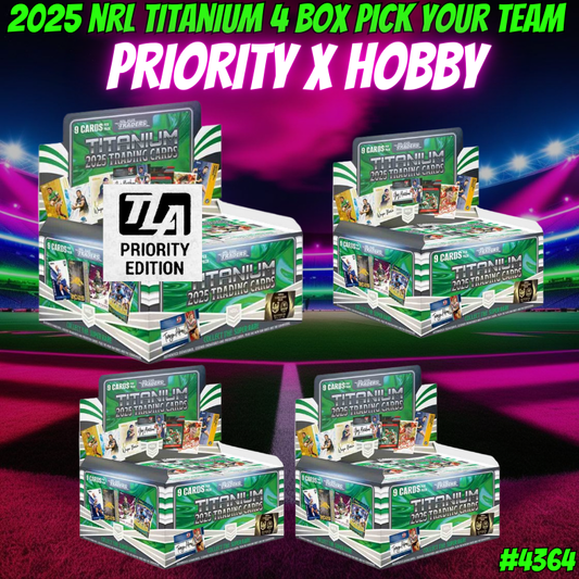 Break 4364 - NRL 2025 Titanium Priority x Hobby 3 Box - Pick Your Team!