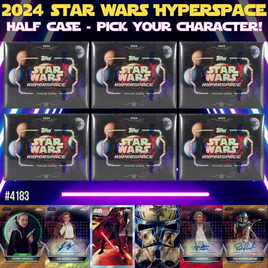 Break 4183 - 2024 Star Wars Hyperspace Half Case - 6 Box - Pick Your Character!
