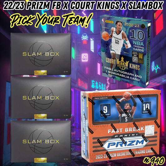 Break 940 - NBA 22/23 Prizm Fast Break x Slam Box - 5 Box Pick Your Team!