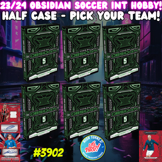 Break 3902 - 23/24 Obsidian Soccer International Hobby - HALF CASE - Pick Your Team