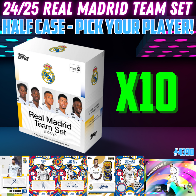 Break 4390 - 24/25 Real Madrid Team Set - HALF CASE - Pick Your Players!