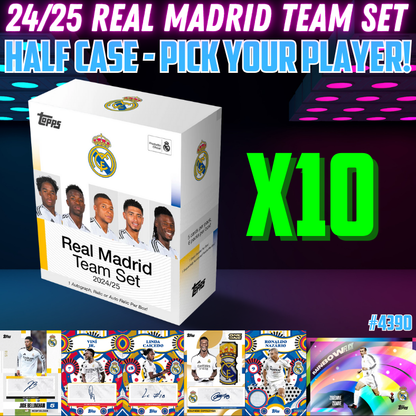 Break 4390 - 24/25 Real Madrid Team Set - HALF CASE - Pick Your Players!