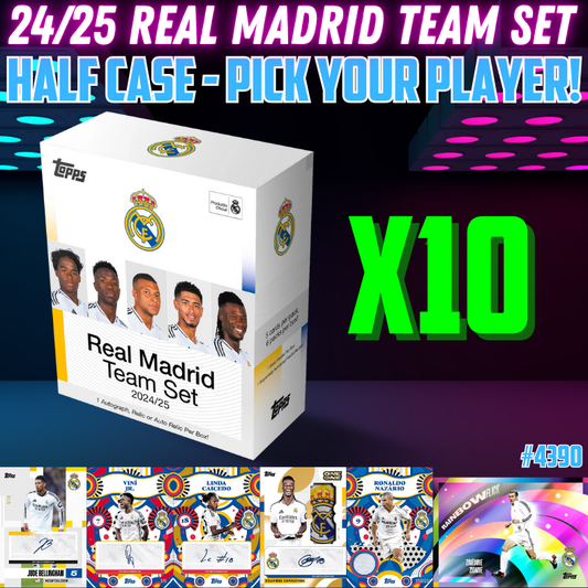 Break 4390 - 24/25 Real Madrid Team Set - HALF CASE - Pick Your Players!