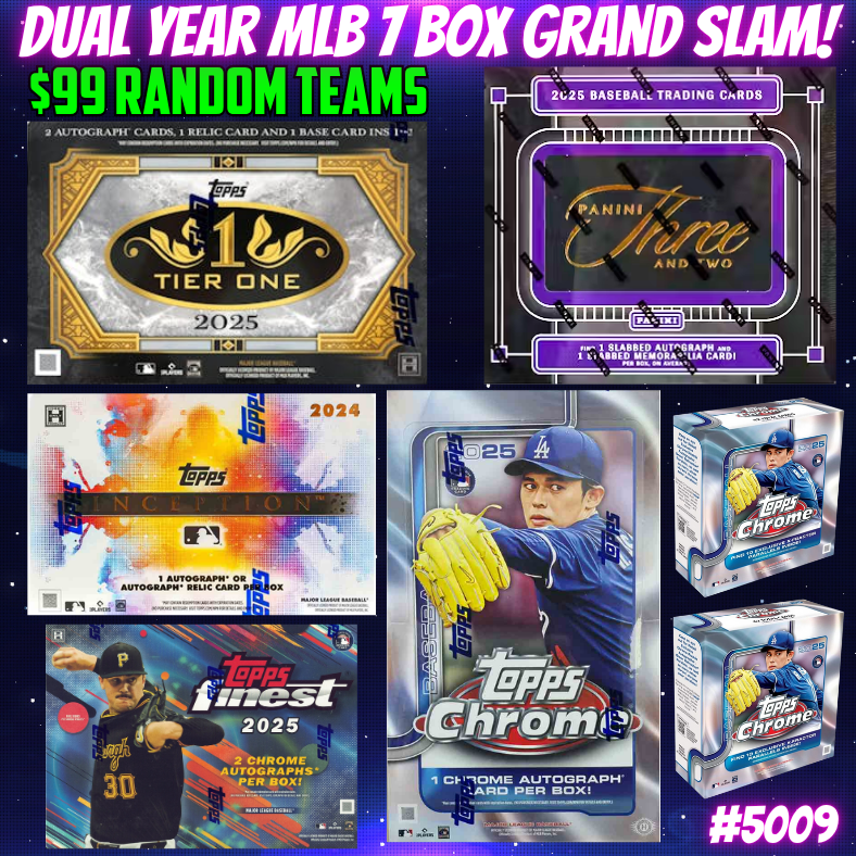 Break 5009 - Dual Year MLB 7 Box Grand Slam Random Teams!
