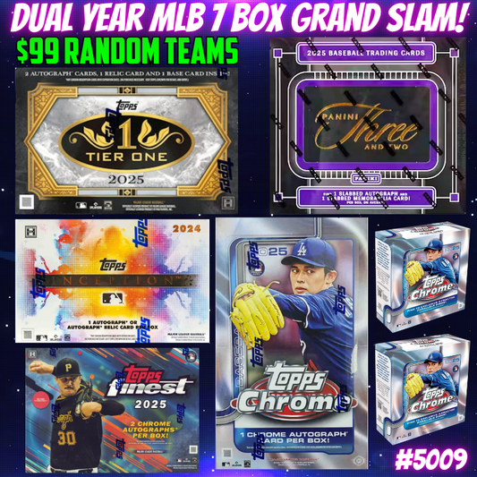 Break 5009 - Dual Year MLB 7 Box Grand Slam Random Teams!