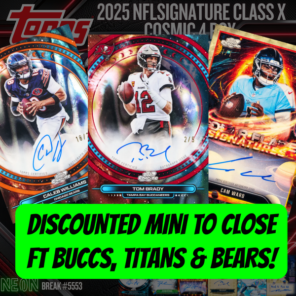 Discounted Coin-Flip MINI TO CLOSE Break 5553 - 2025 NFL Signature Class x Cosmic - 4 Box PYT!