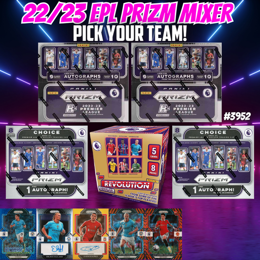 Break 3952 - 22/23 EPL Prizm Breakaway x Choice - 5 Box - Pick Your Team!