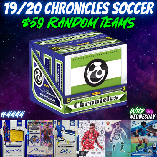 Wild Wednesday THROWBACK - Break 4444 - 19/20 Chronicles Soccer Hobby